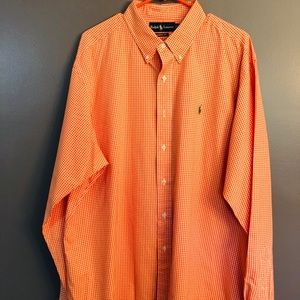Orange Polo button down
